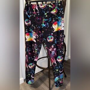 Nightmare Before Christmas Paint Splatter Leggings